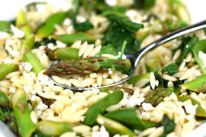 orzo with veggies